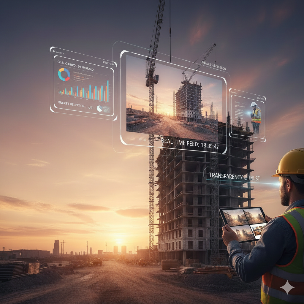 Visibilidad de proyectos de construcción en tiempo real